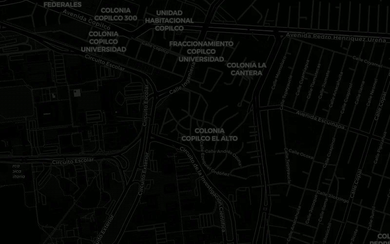 Mapa de la ubicación de La Flechita en Calle Ezequiel Ordóñez, Copilco el Alto, Coyoacán, CDMX
